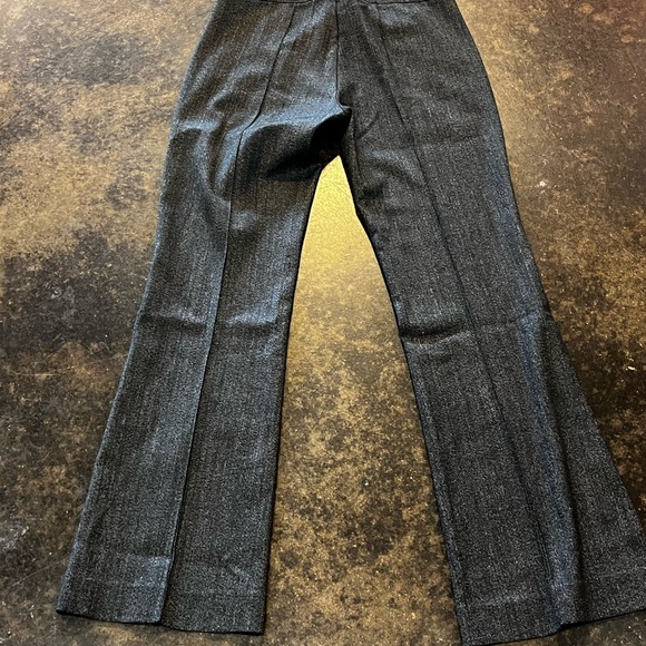 Etro Gray Ankle wool blend Cropped gray textured Pants 38 - Picture 4 of 7